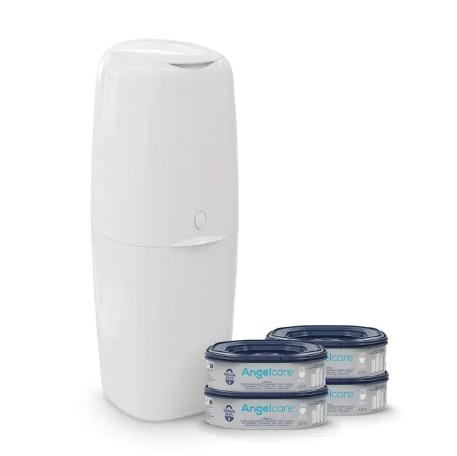 Angelcare Xl Nappy Bin - White 1