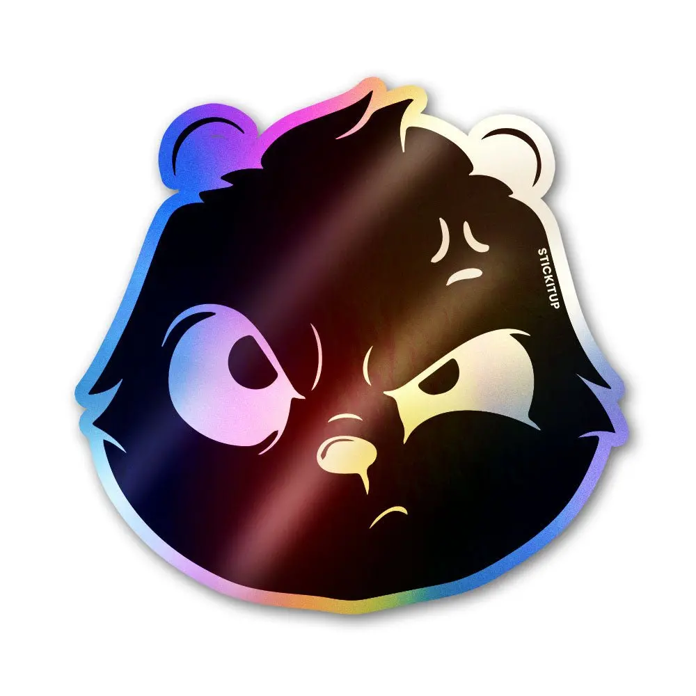 Angry Fuzz Holographic Stickers 1
