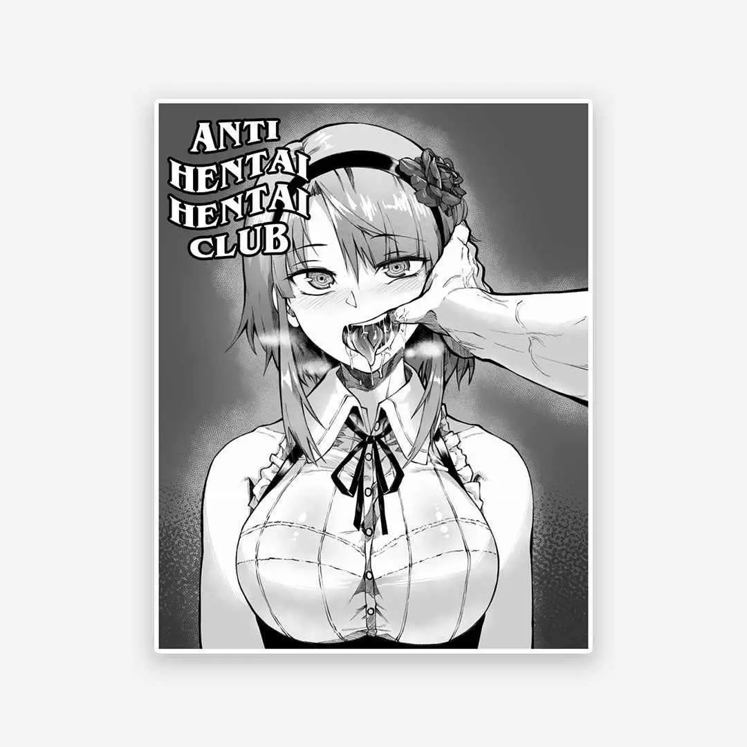 Anti Hentai Hentai Club Sticker 1