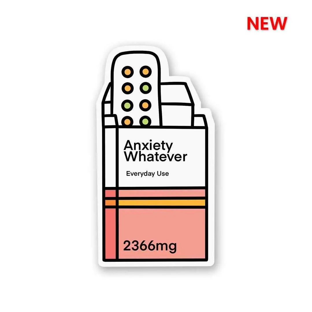 Anxiety-Whatever Sticker 1