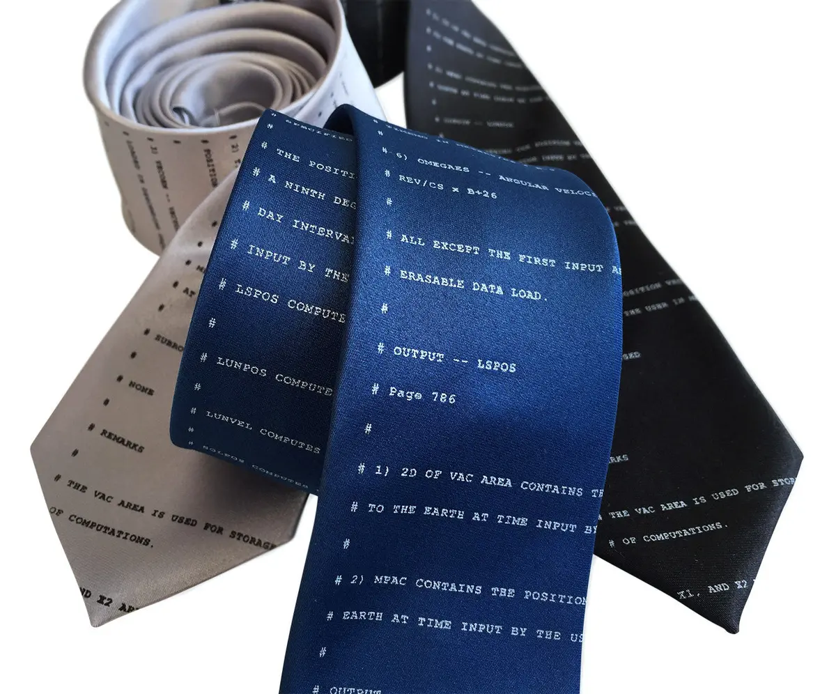 Apollo 11 Source Code Necktie 1