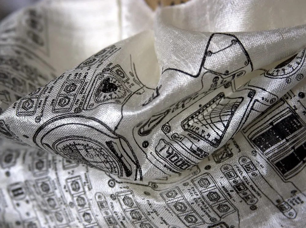Apollo Cockpit Silk Scarf 1
