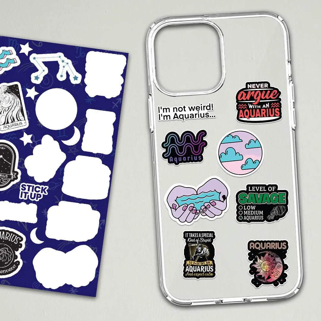 Aquarius Mini Stickers Sheet 2