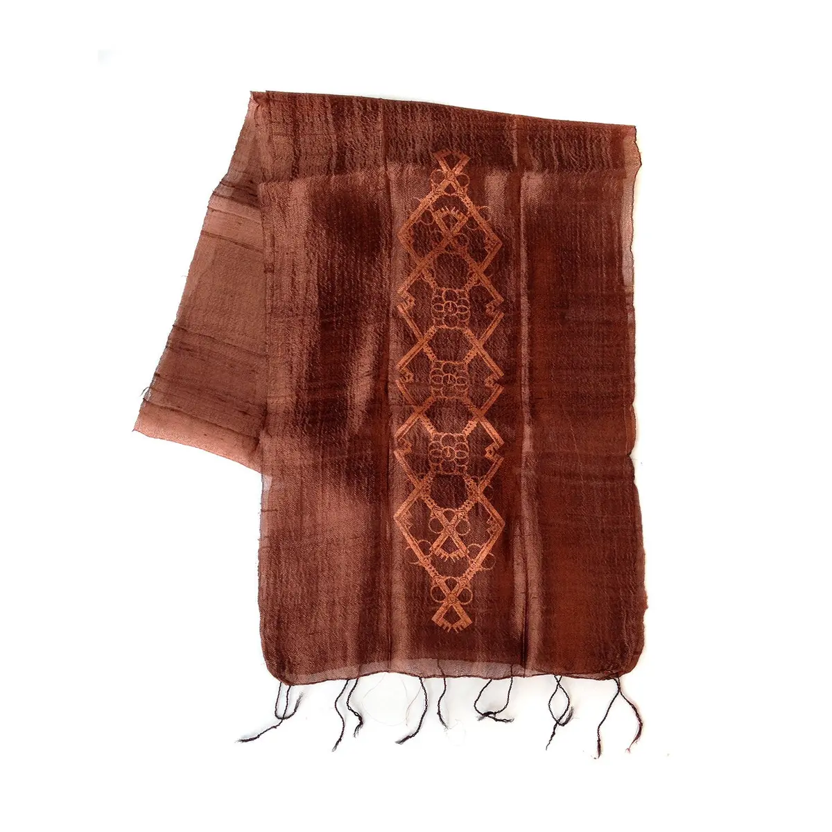 Skeleton Keys Silk Scarf, Argyle Print 2