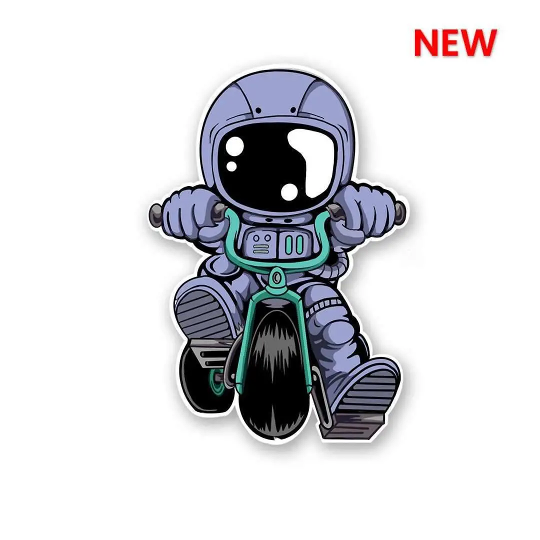 Astronaut Bike Sticker 1