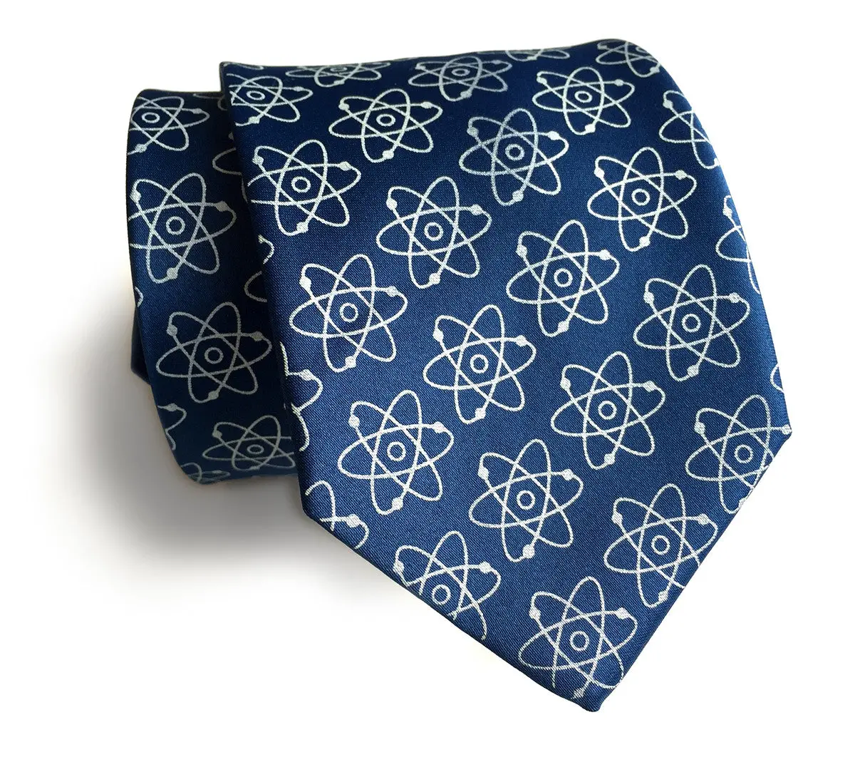 Atoms Necktie. Mid Century Atomic Print Tie 1