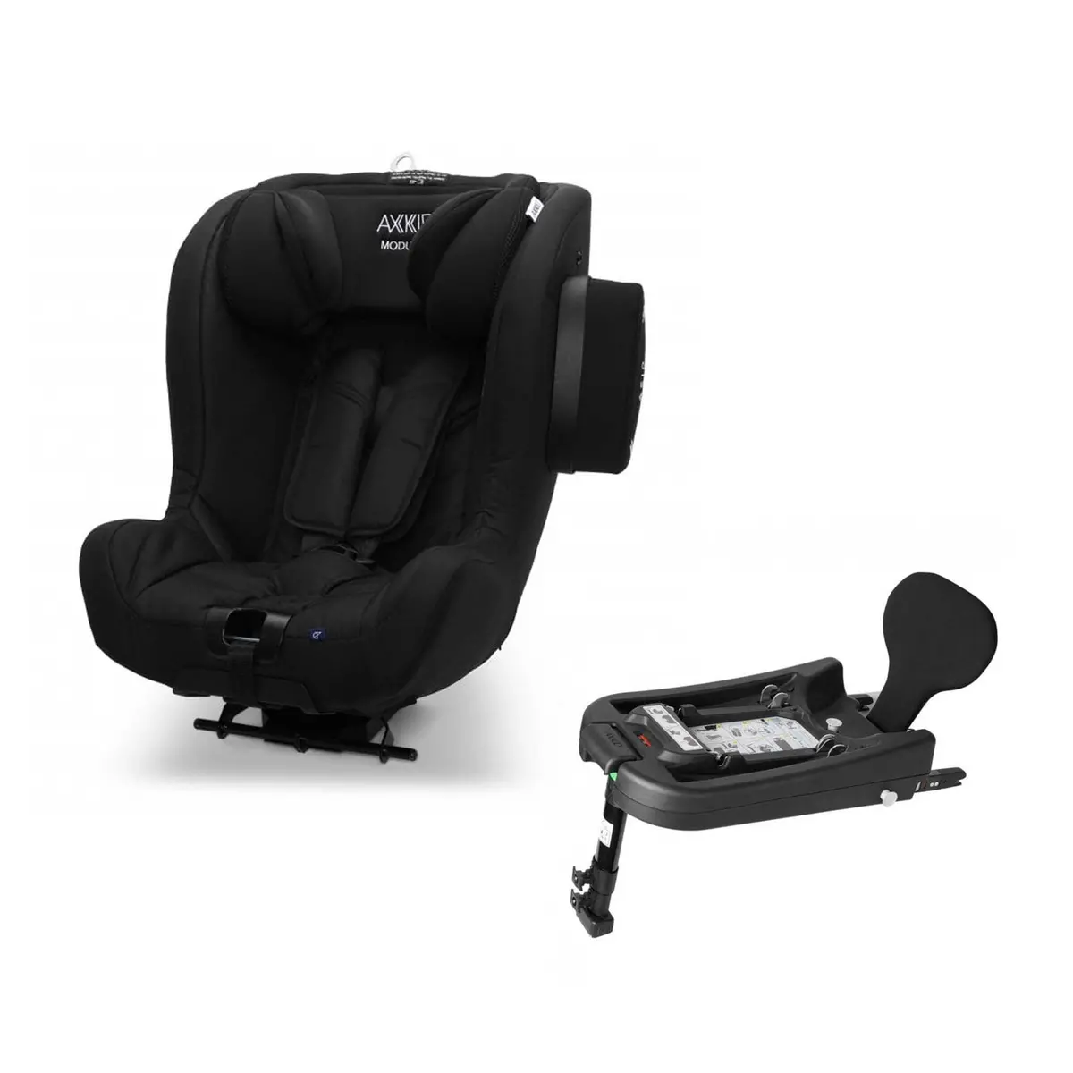 Axkid Modukid I-Size Car Seat & Enviro Base - Shell Black 1