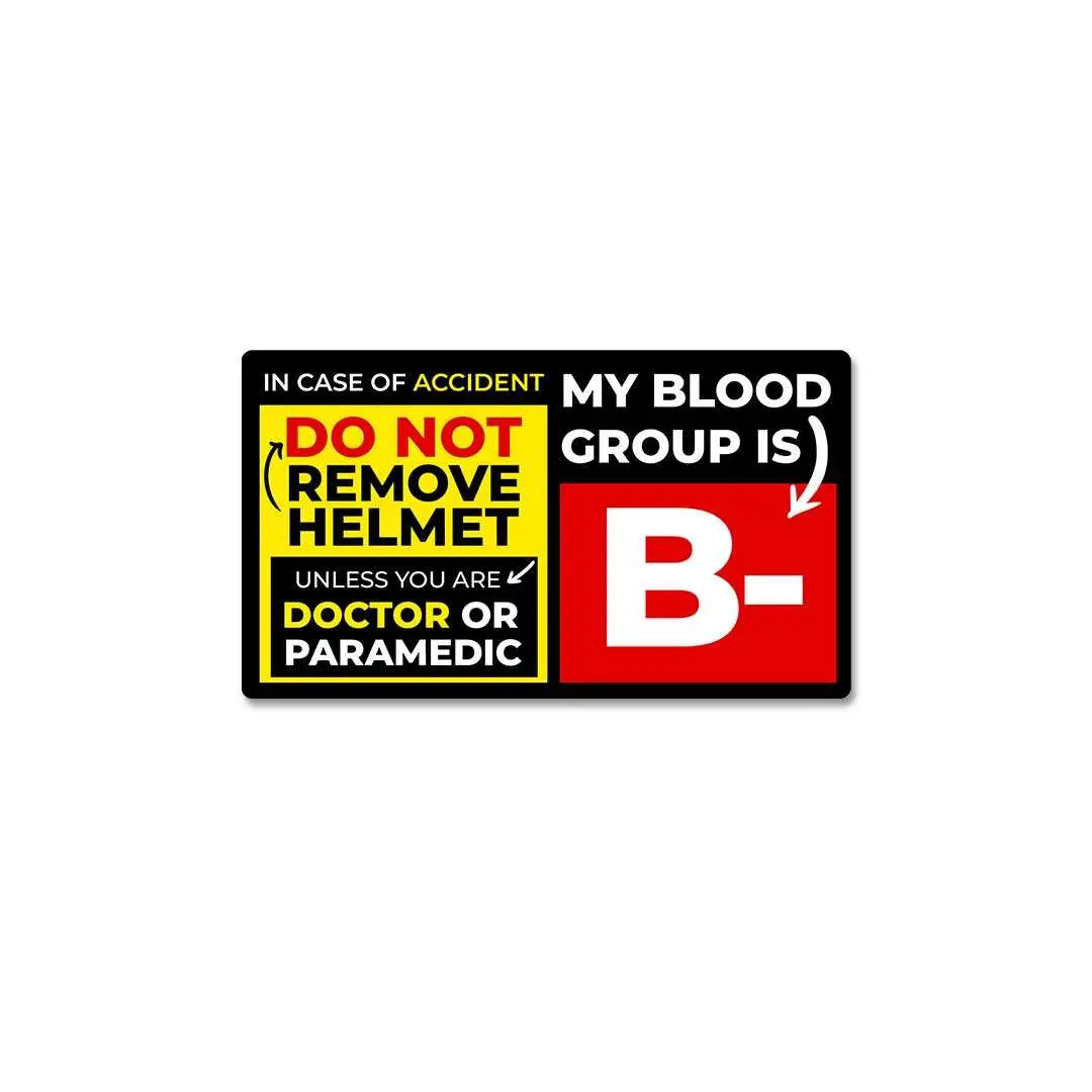 B Negative Sticker 2