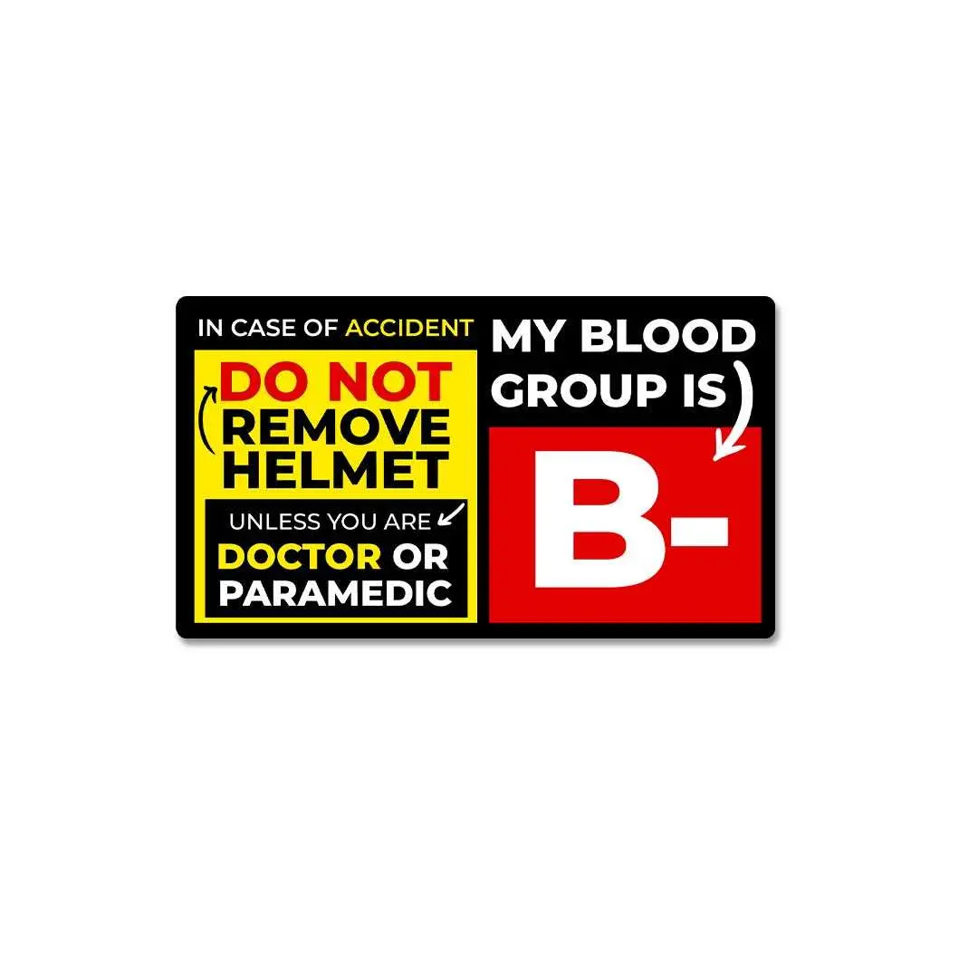 B Negative Sticker 1