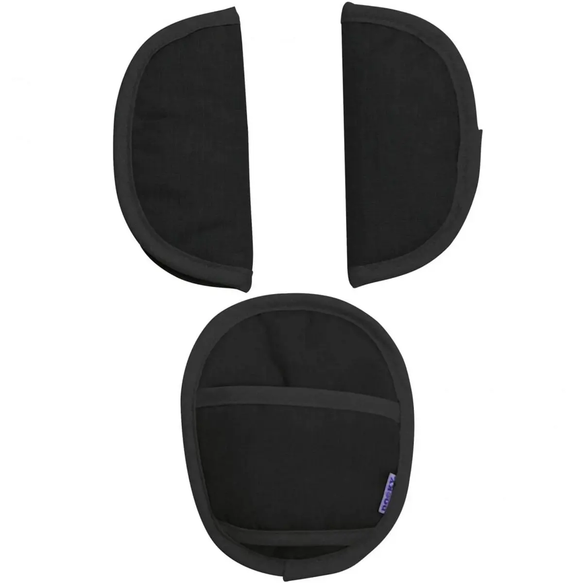 Dooky Universal Strap Pads In Black 1