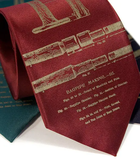 Bagpipes Silk Necktie 2