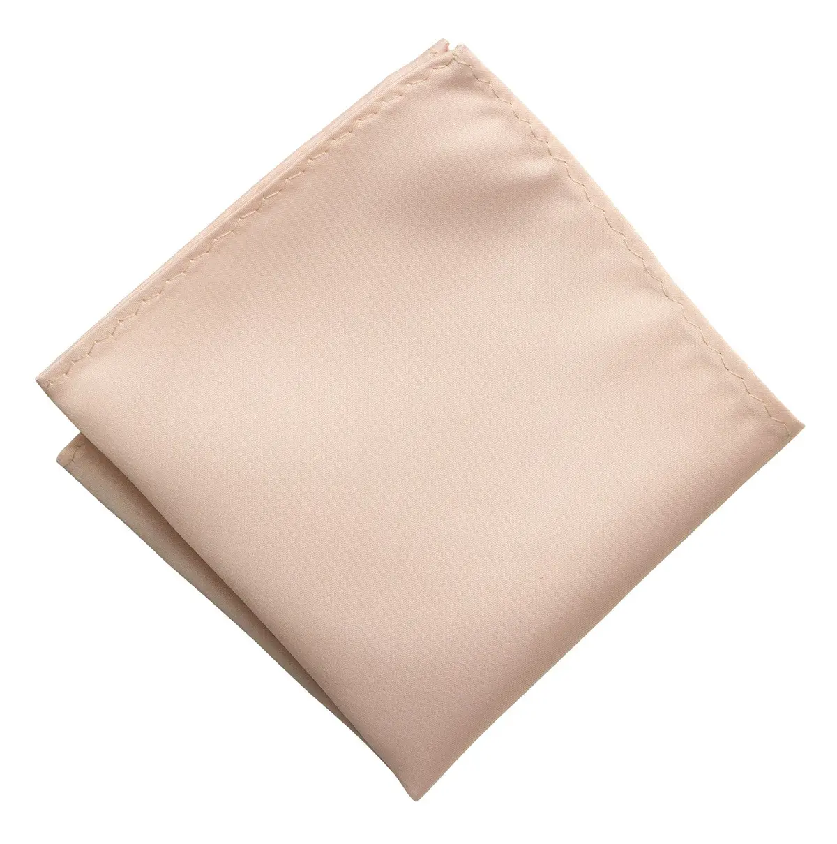 Ballet Pink Pocket Square. Solid Color Satin Finish, No Print 1