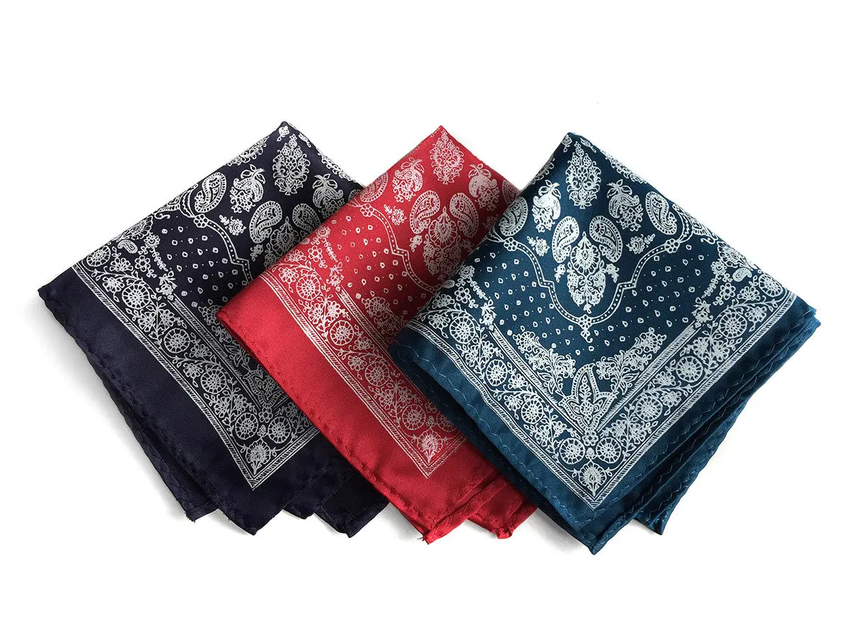 Bandana Print Pocket Square 1