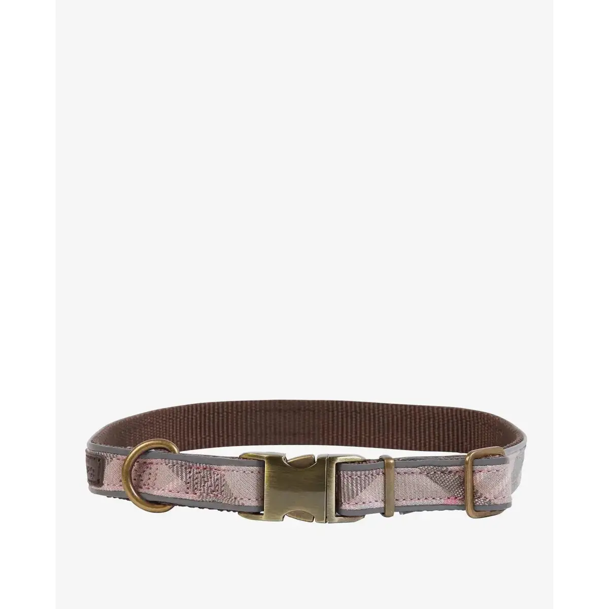 Barbour - Collare Per Cani Tartan Pink Riflettente 1