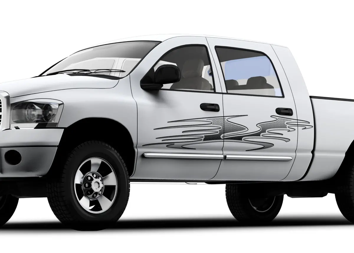 Beast Diamond Plate Vinyl Decal Kit For Cars & Trucks 1