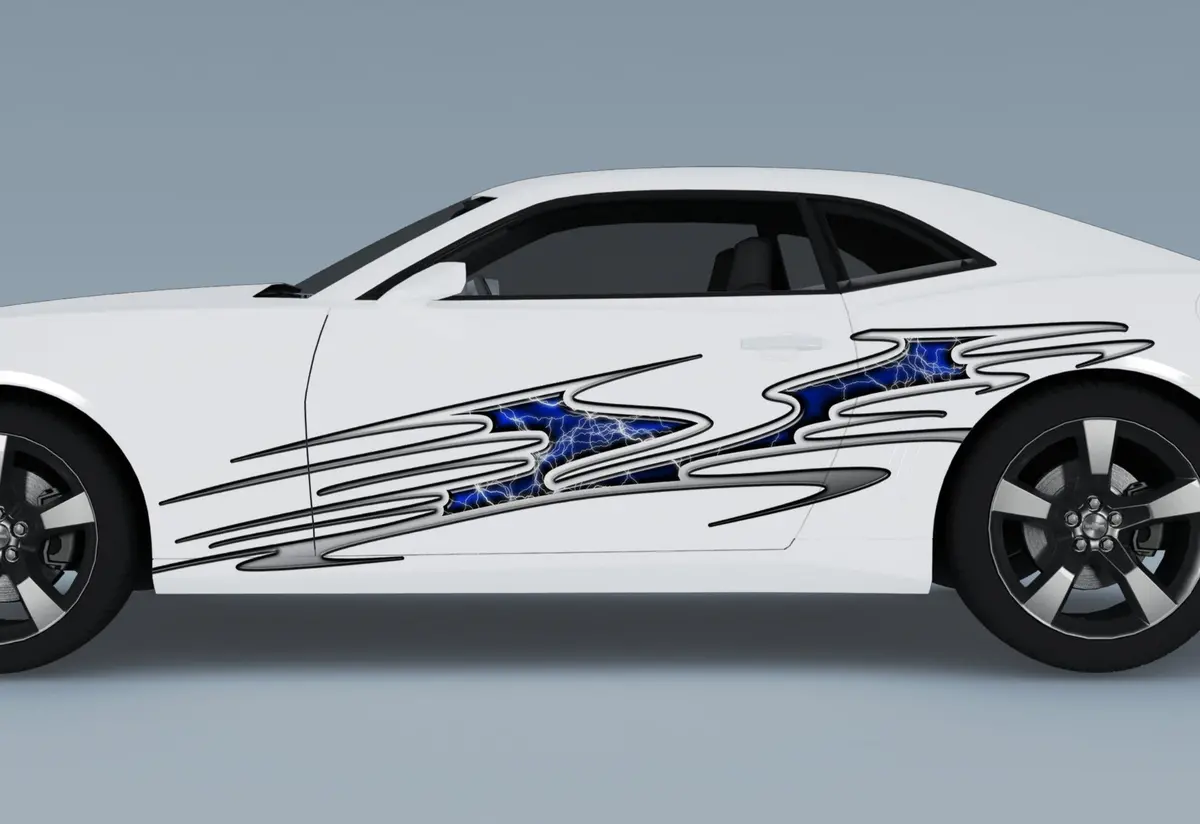 Beast Lightning Vinyl Decal – Set Of 2 For Cars & Trucks 1