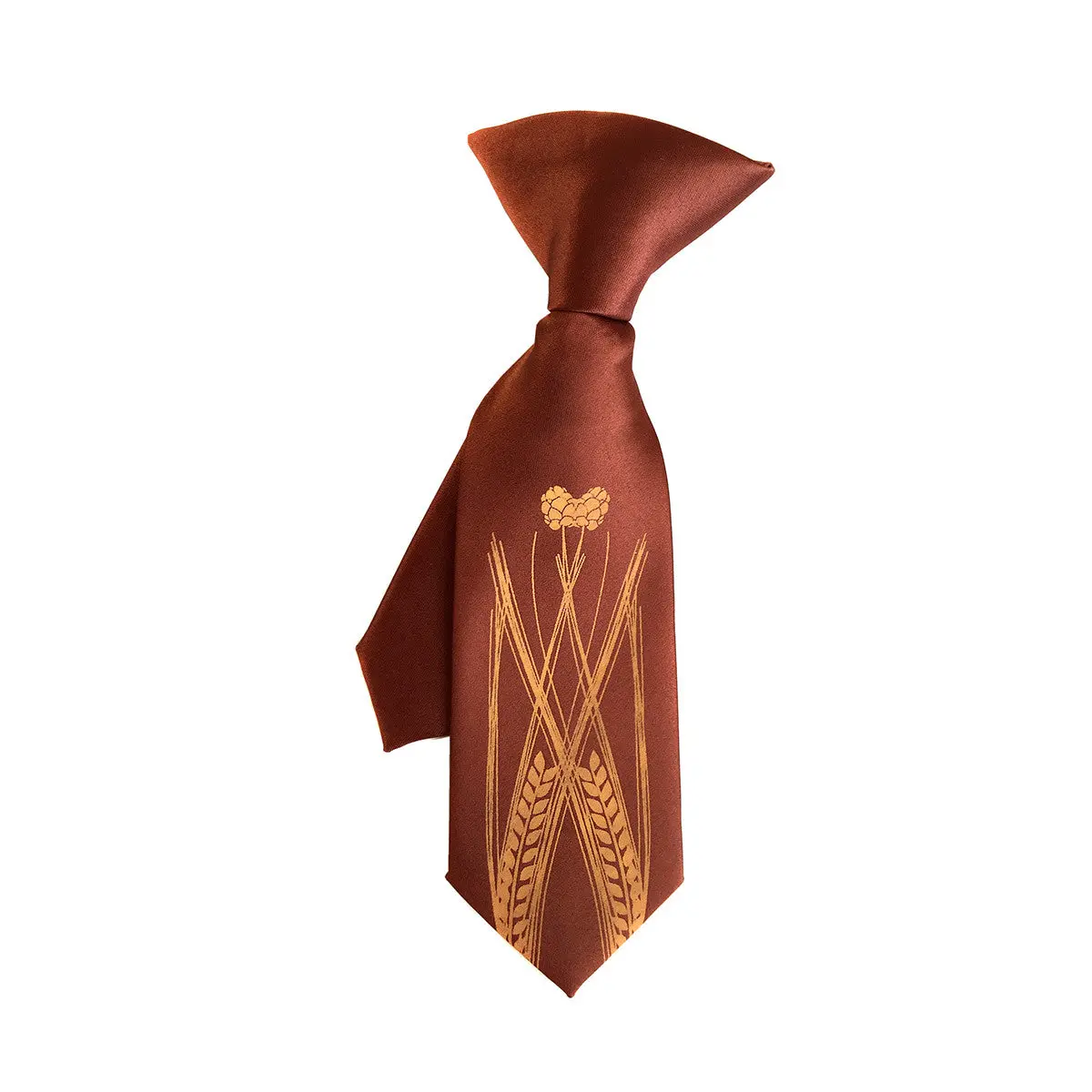Beer Print Kids Tie. Boys Hops & Wheat Necktie 2
