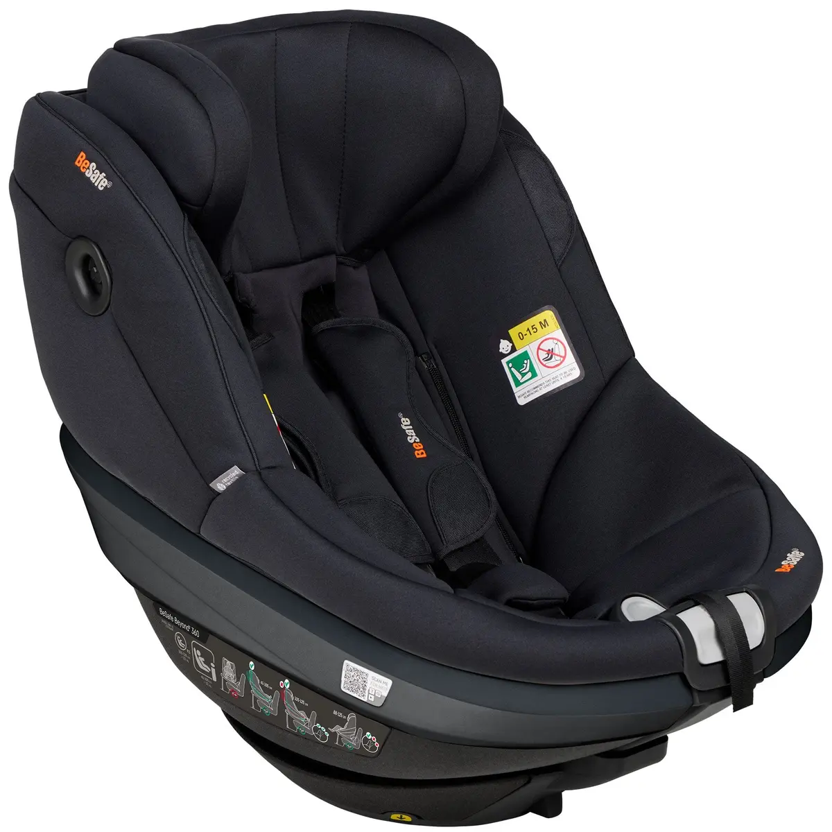 Besafe Beyond 2 360 Car Seat & Base In Fresh Black Cab 1