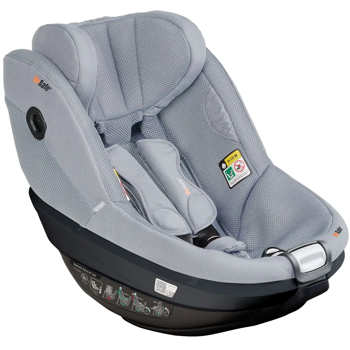 Besafe Beyond 2 360 Car Seat & Base In Peak Mesh 1