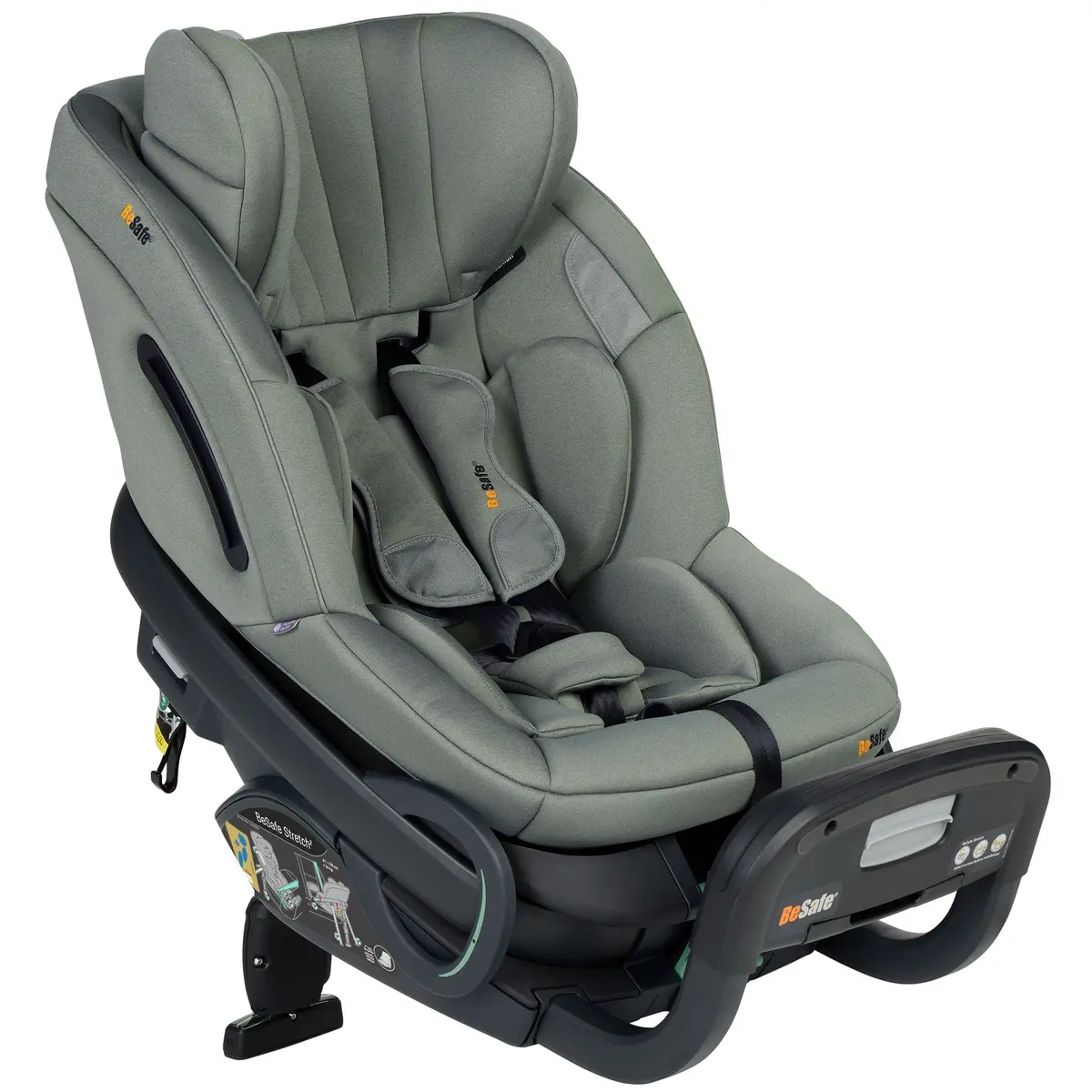 Besafe Stretch 2 Car Seat - Meadow Green Soft Breeze 1