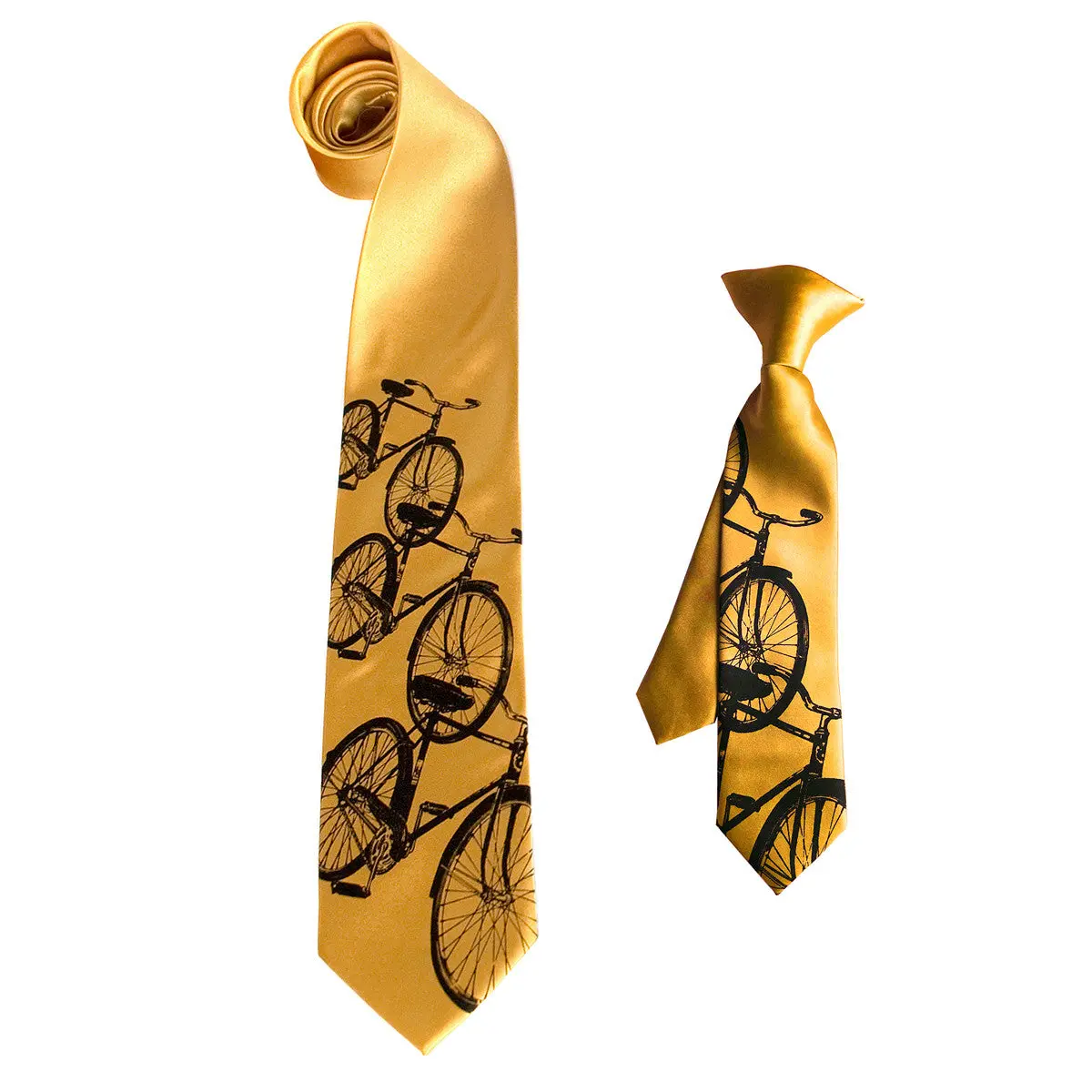 Bicycle Kids Tie. Boys Clip-On Bike Necktie. 2