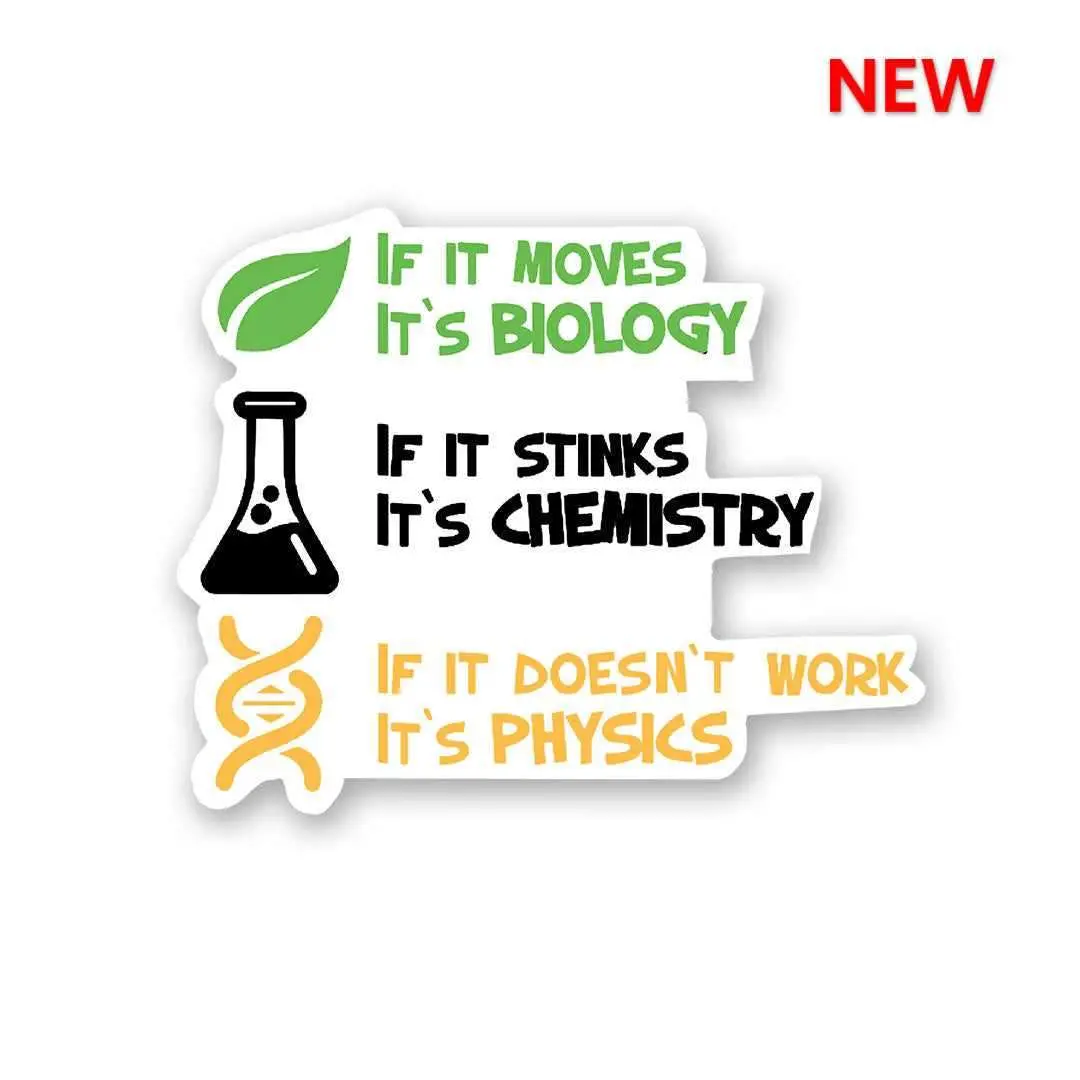 Biology : Chemistry : Physics Sticker 1