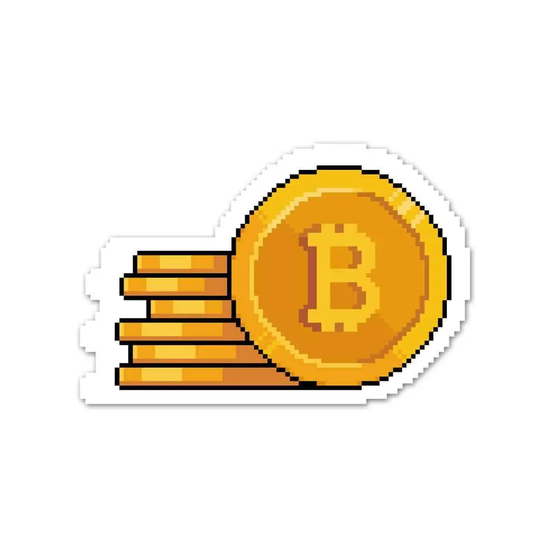 Bitcoin Pixel Sticker 1