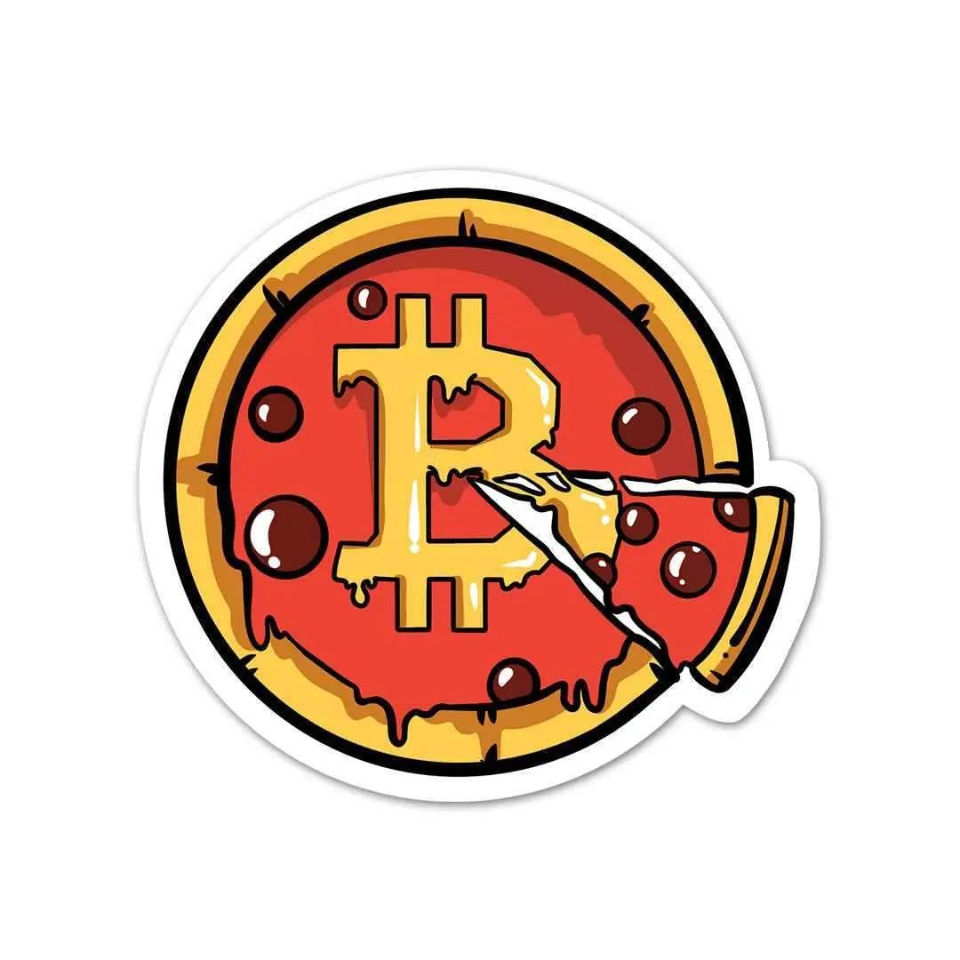 Bitcoin Pizza Sticker 2