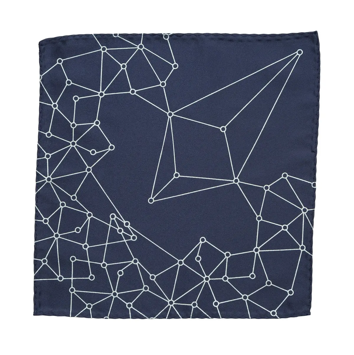 Blockchain Pocket Square, Decentralized Distributed Network Visualization Print 2