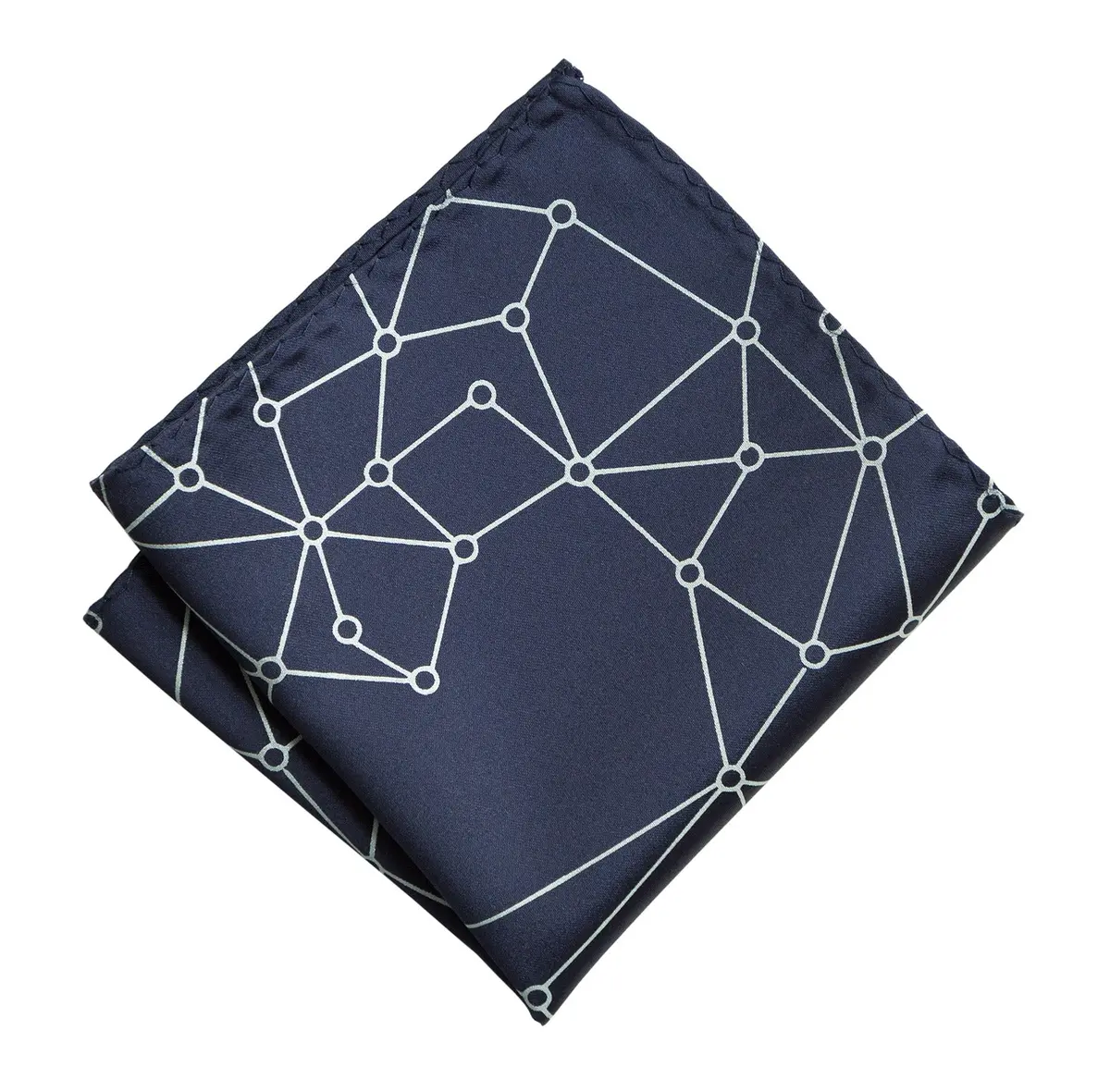 Blockchain Pocket Square, Decentralized Distributed Network Visualization Print 3