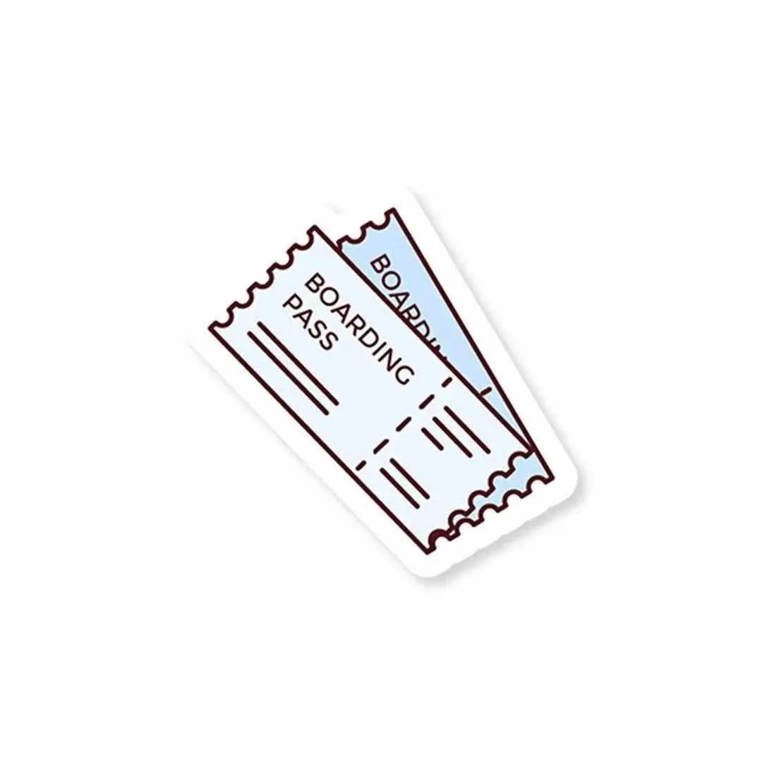 Boarding Pass Sticker 1