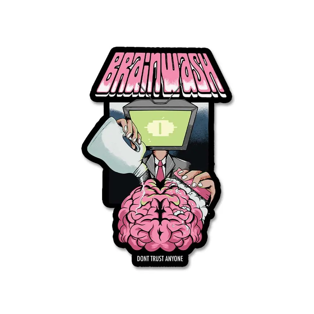 Brain Wash Sticker 2