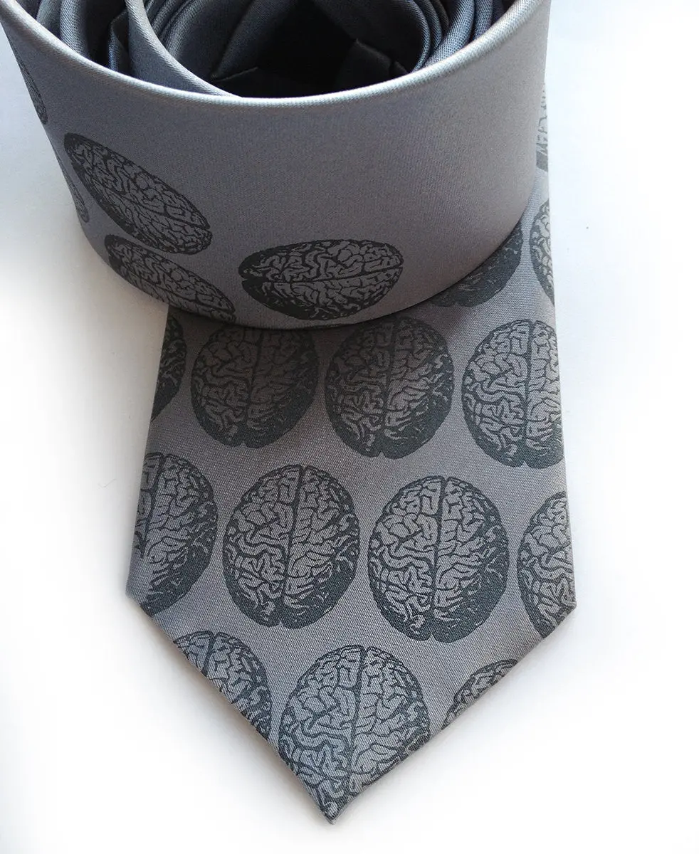 Brain Dot Silk Necktie 1