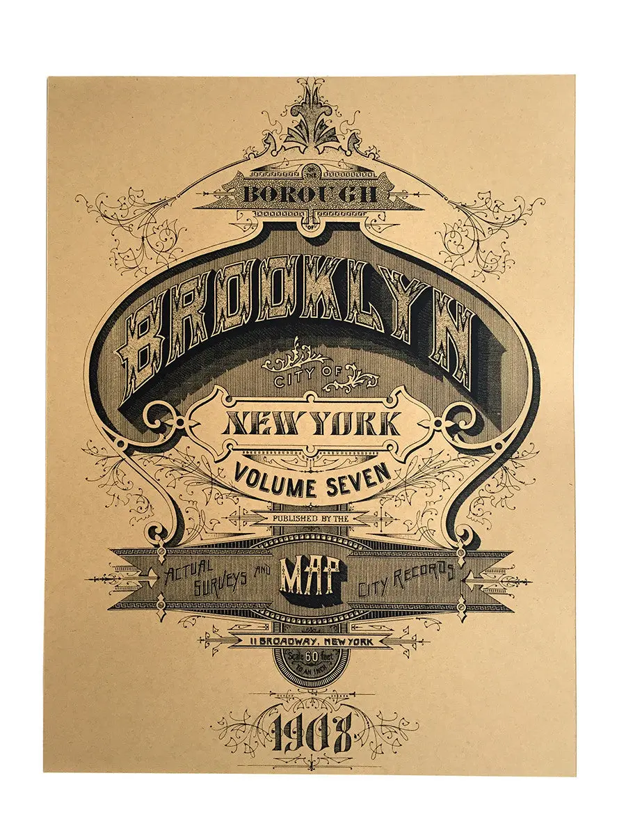Brooklyn Art Print, Typography Poster 1