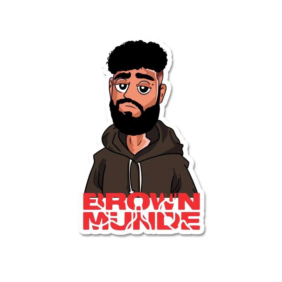 Brown Munde Sticker 1