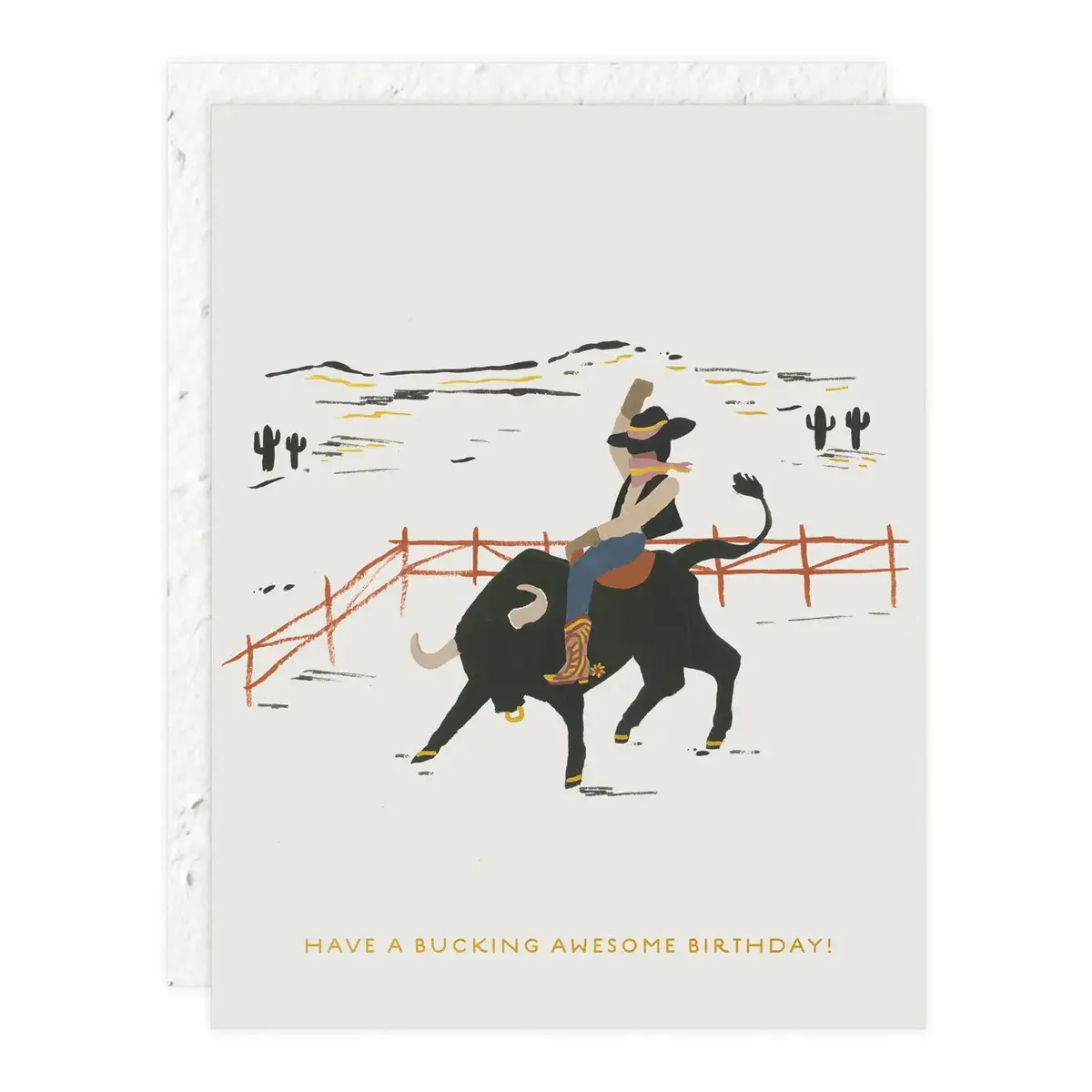 Bucking Awesome Birthday Card 1