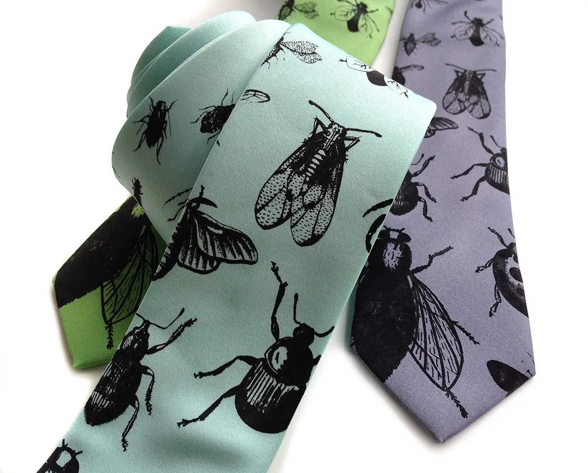 Insects Necktie. Bug Off Tie. 1