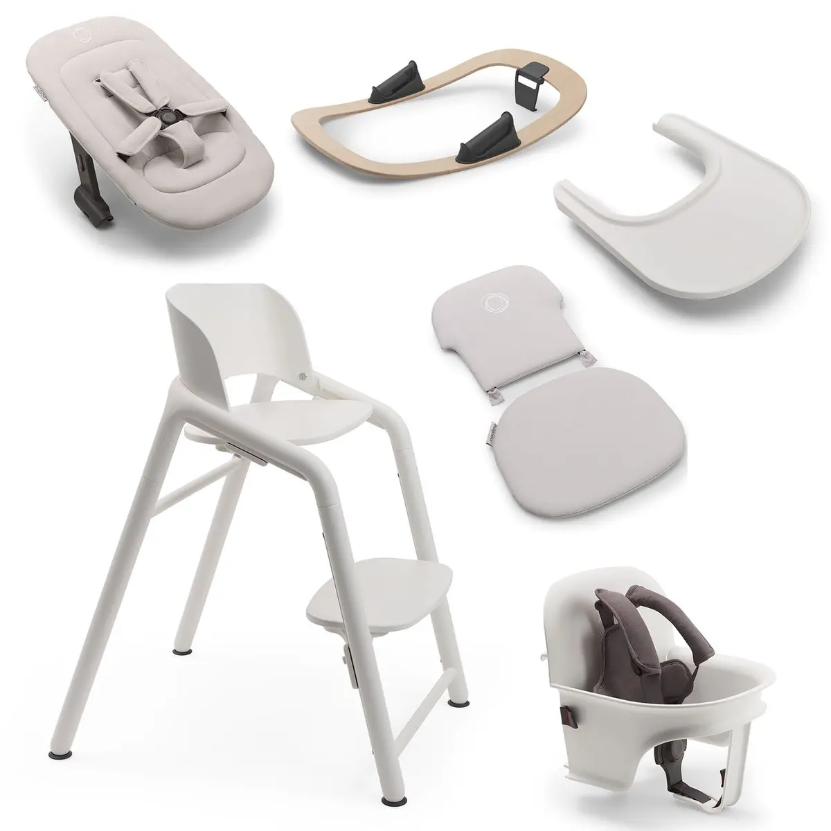 Bugaboo Giraffe Highchair Complete Newborn Bundle - White 1