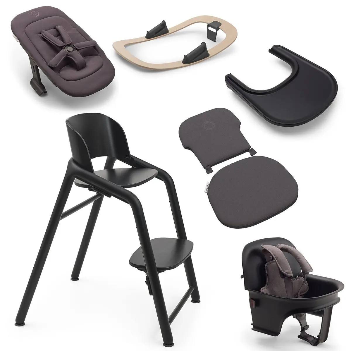 Bugaboo Giraffe Highchair Complete Newborn Bundle - Black 1