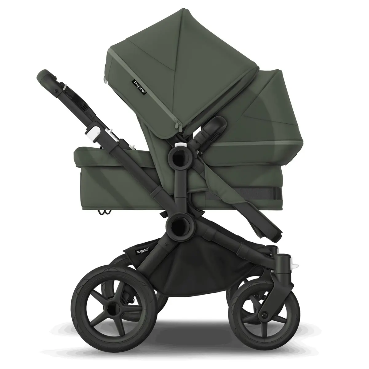 Bugaboo Donkey 5 Duo Complete Pushchair - Black/Forest Green 2