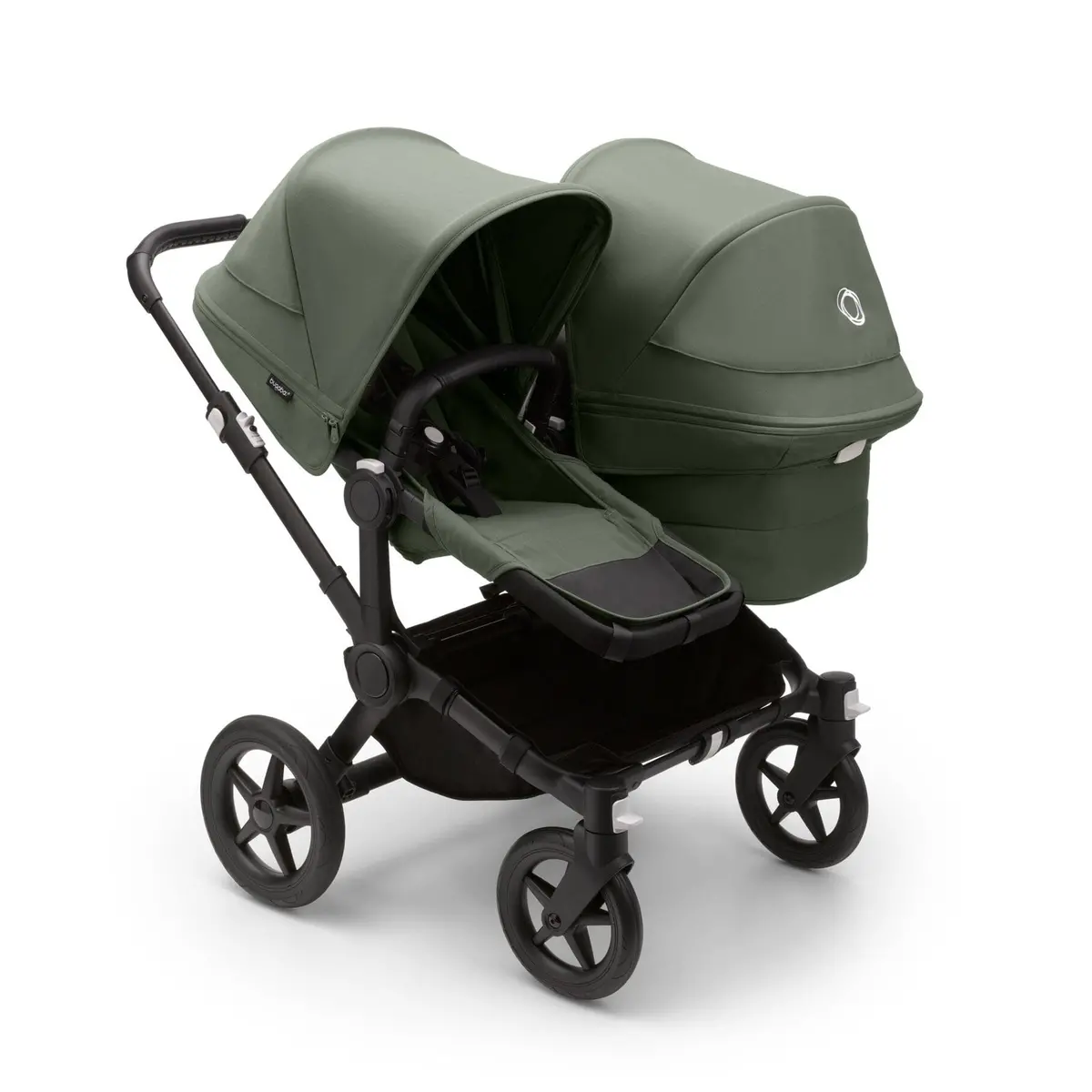 Bugaboo Donkey 5 Duo Complete Pushchair - Black/Forest Green 1