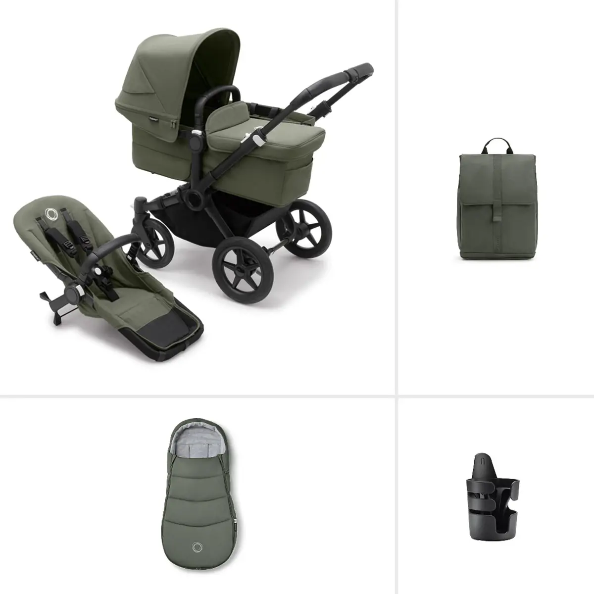 Bugaboo Donkey 5 Mono Essential Bundle - Forest Green 1