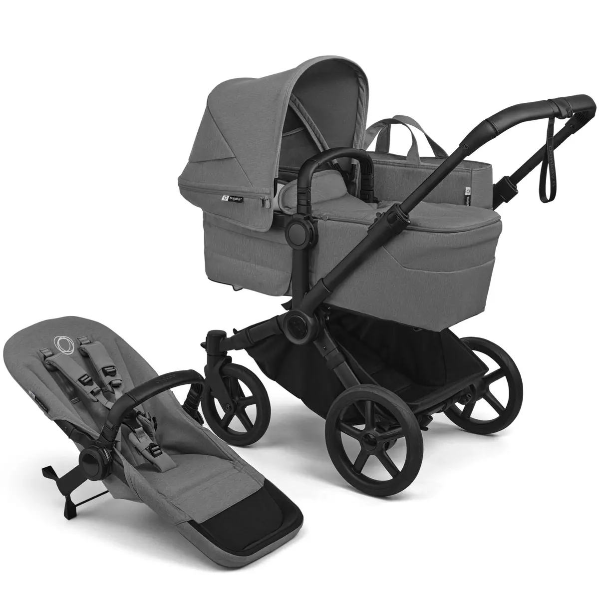Bugaboo Donkey 6 Single Complete Pushchair - Moon Grey 1