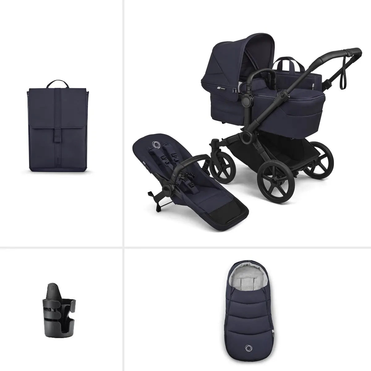 Bugaboo Donkey 6 Single Essential Bundle - Deep Indigo 1