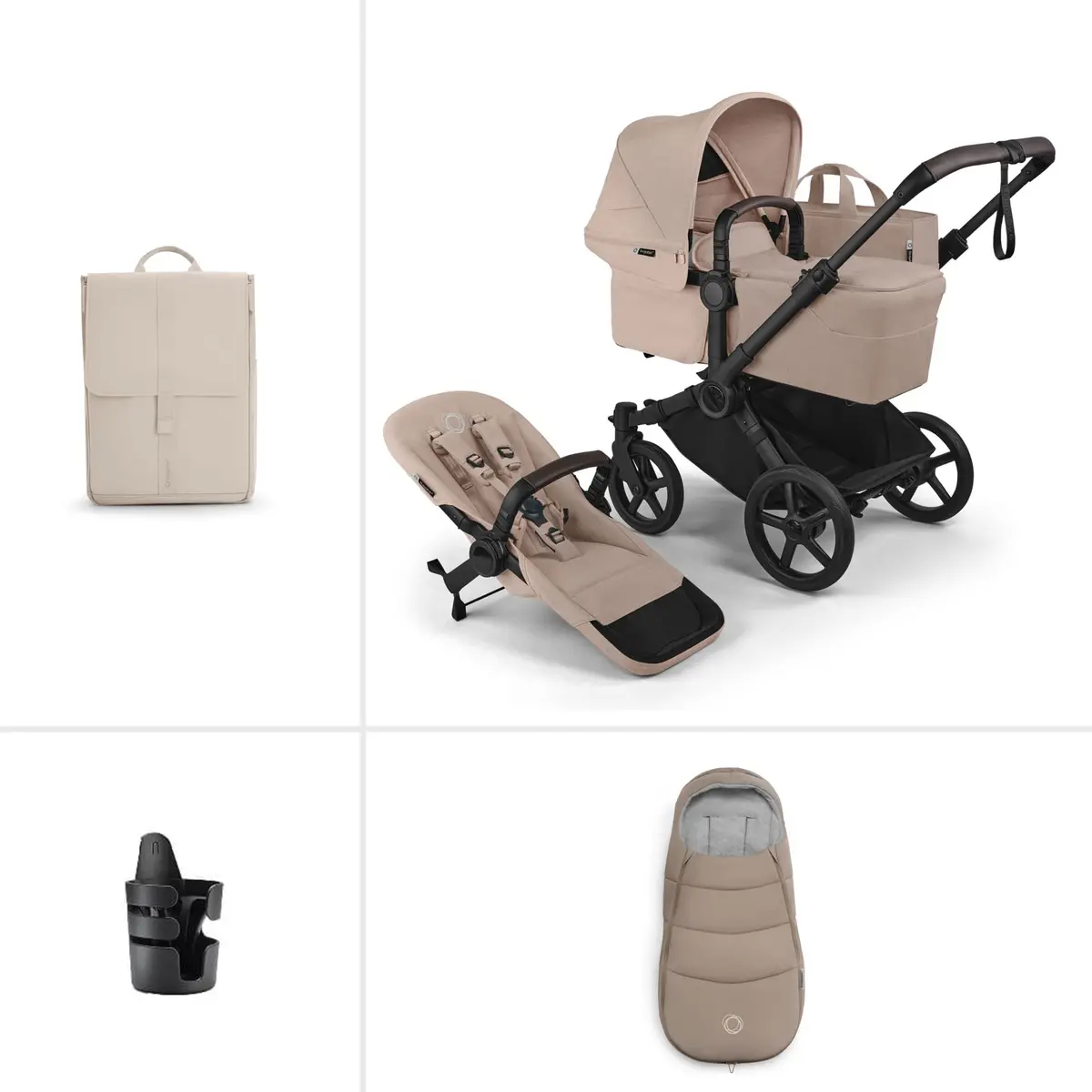 Bugaboo Donkey 6 Single Essential Bundle - Desert Taupe 1
