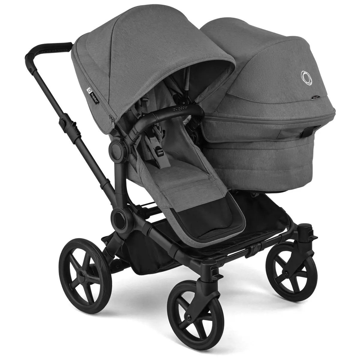 Bugaboo Donkey 6 Double Complete Pushchair - Moon Grey 1