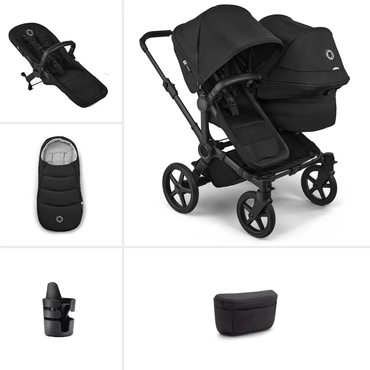 Bugaboo Donkey 6 Double Essential Bundle - Heritage Black 1