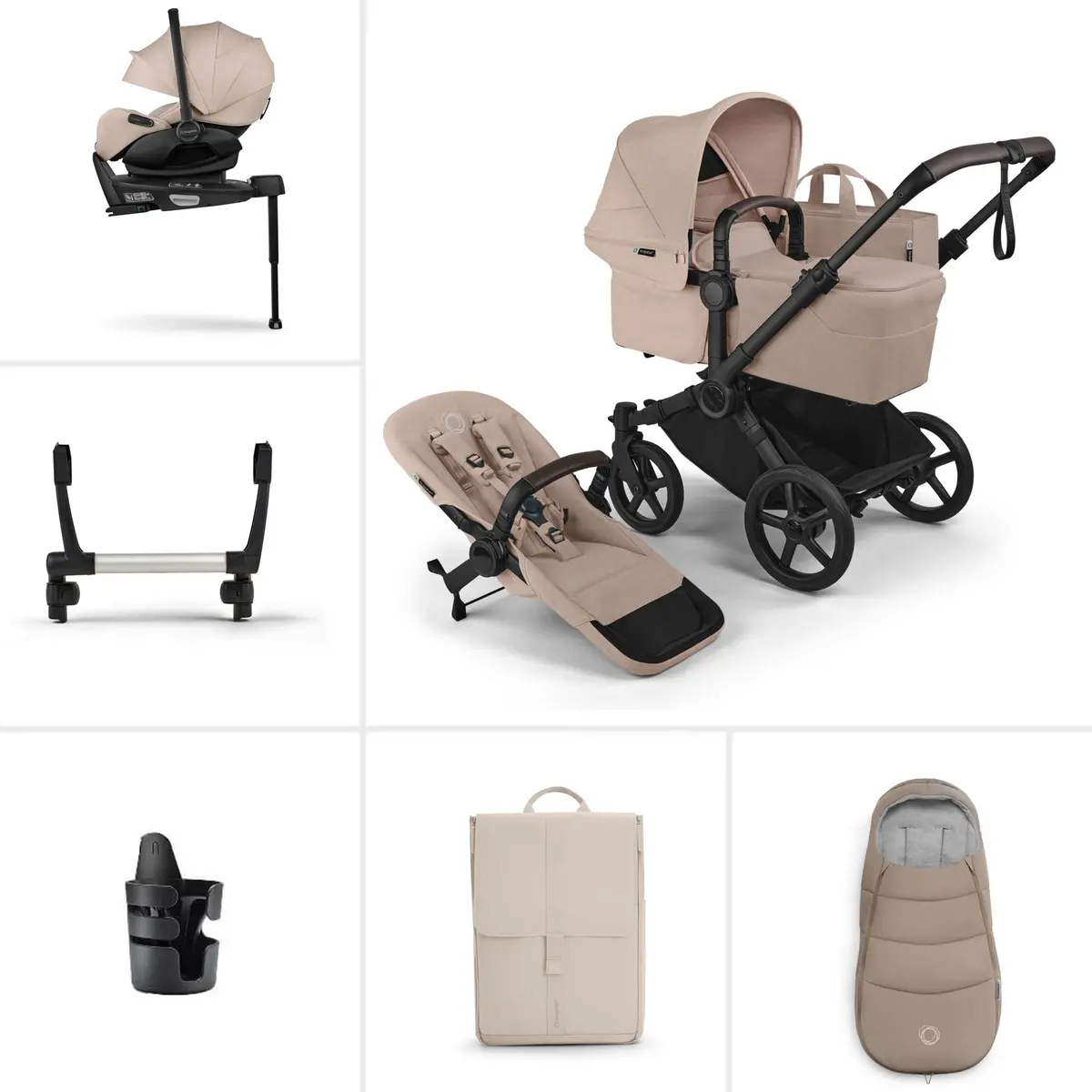 Bugaboo Donkey 6 Single Ultimate Newborn Bundle - Desert Taupe 1