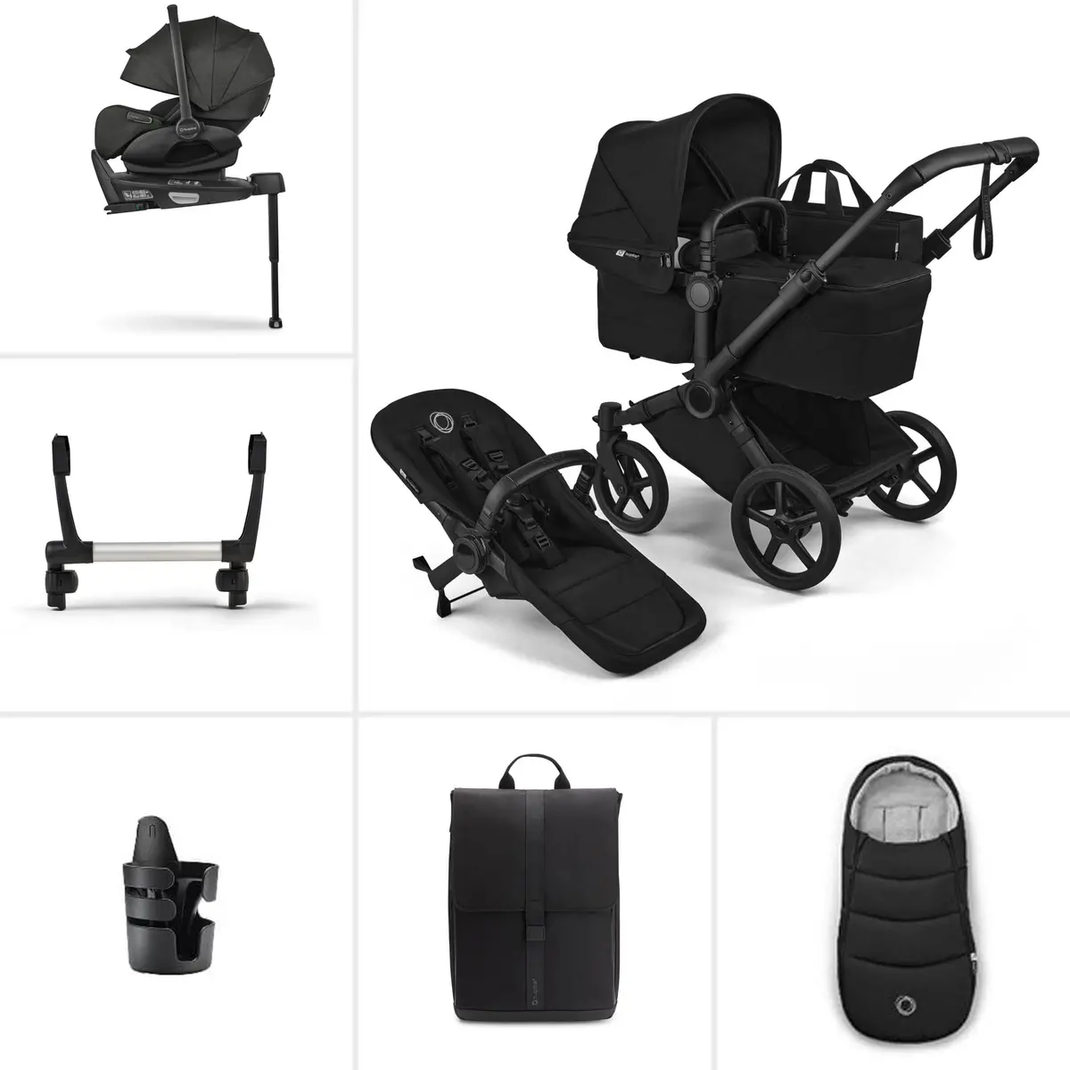 Bugaboo Donkey 6 Single Ultimate Newborn Bundle - Heritage Black 1