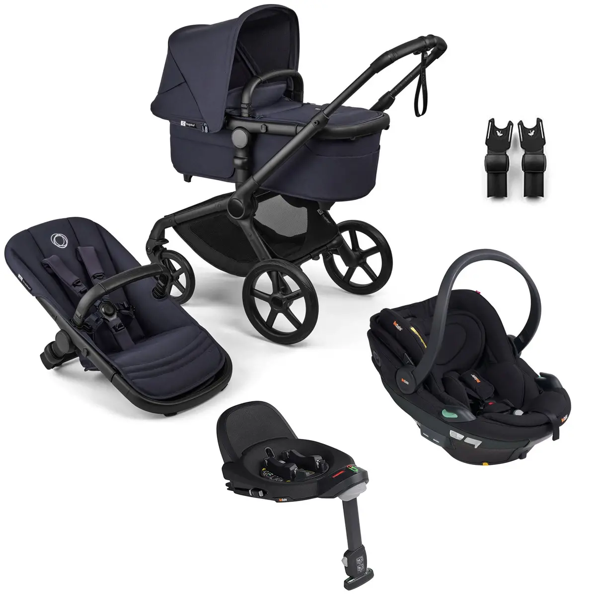 Bugaboo Fox 5 Renew Besafe Travel System Bundle - Deep Indigo 1